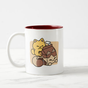 Tasse 2 Couleurs Chocolat au Lait en Sirotant la Félicité – Nourrit