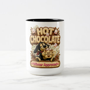 Tasse 2 Couleurs Chocolat Chaud Approuvé pour l'Hiver Cosy