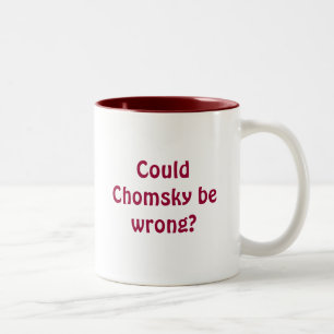 Tasse 2 Couleurs Chomsky pourrait-il avoir tort ?