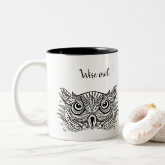 Tasse 2 Couleurs Chouette mûre