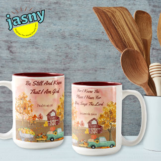Tasse 2 Couleurs Chrétien Inspiré Automne Campagne Automne