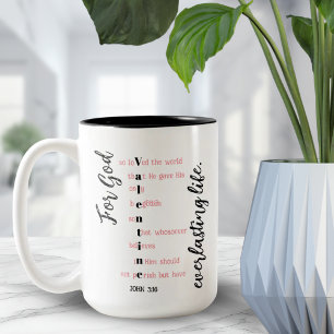 Tasse 2 Couleurs Christian Valentine Day cadeau romantique personna
