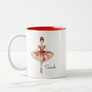 Tasse 2 Couleurs Christmas Ballerina Woman