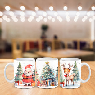 Tasse 2 Couleurs Christmas Cheer, Santa Clause