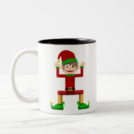 Tasse 2 Couleurs Christmas Elf