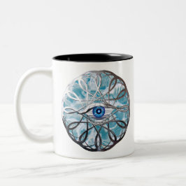 Tasse 2 Couleurs Chrome Mystical Eye Design