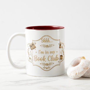 Tasse 2 Couleurs Chut... Je suis dans mon club de lecture   Amoureu