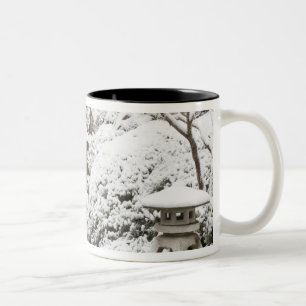 Tasse 2 Couleurs Chutes de neige dans le jardin japonais de Portlan