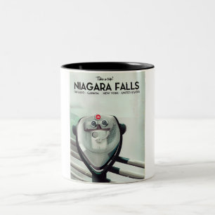 Tasse 2 Couleurs Chutes du Niagara - États-Unis - Canada Affiche de