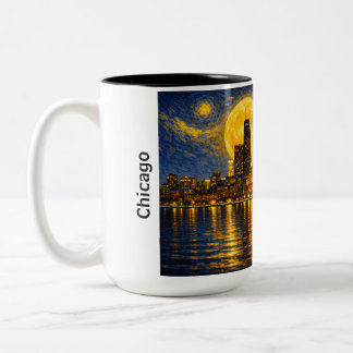 Tasse 2 Couleurs Ciel étoilé de Chicago Nuit étoilée
