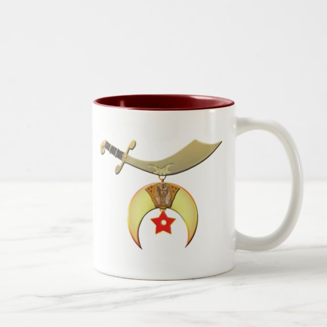 Tasse 2 Couleurs Cimeterre de Shriners (Droit)