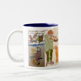 TASSE 2 COULEURS CINCISIG STUDIO BLUE SERIES JAZZ MUSICIENS
