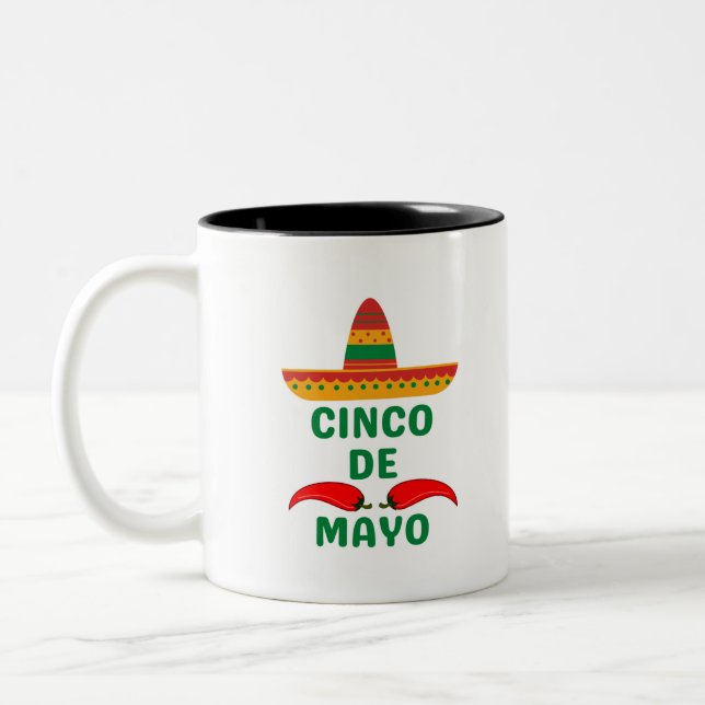 Tasse 2 Couleurs Cinco De Mayo (Gauche)