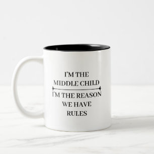 TASSE 2 COULEURS CITADELLES DRÔLES ENFANT DU MILIEU PERSONNALISÉES
