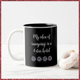 Tasse 2 Couleurs Citation de fille Glam Cute Camping