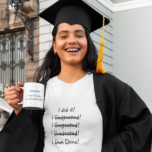 Tasse 2 Couleurs Citation de fin d'études amusante Humour Smart Gra (Funny Graduation Quote Humor Smart Graduate Grad Two-Tone Coffee Mug)