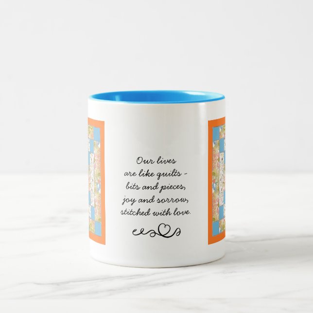 Tasse 2 Couleurs Citation de la feuille de chicane (Centre)