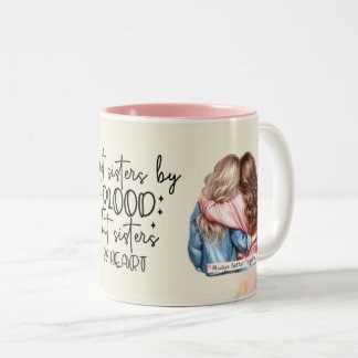 Tasse 2 Couleurs Citation de la meilleure amie rose mignonne