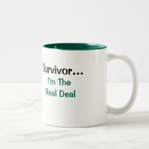 Tasse 2 Couleurs Citation de survivant inspirant Je Suis Le Vrai