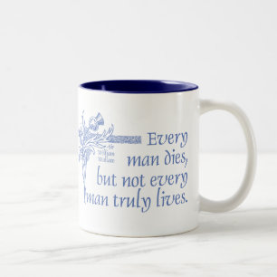 Tasse 2 Couleurs Citation d'écossais, monsieur William Wallace,