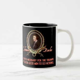 Tasse 2 Couleurs Citation d'Edmund Burke : Triomphes mauvais