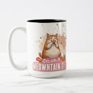 Tasse 2 Couleurs Citation drôle de jeu de mots sur les chats Citati