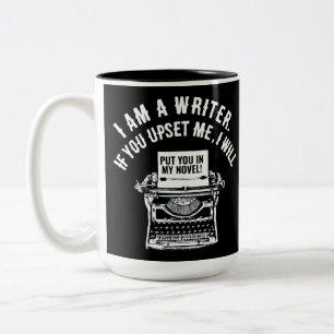 Tasse 2 Couleurs Citation humoristique de l'écrivain