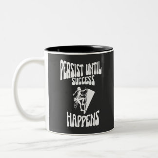 Tasse 2 Couleurs Citation Motivationnelle - Persister Jusqu'À Ce Qu