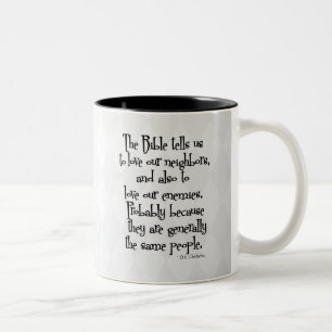 Tasse 2 Couleurs Citation religieuse chrétienne drôle GK Chestert