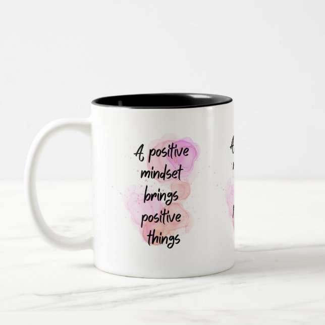Tasse 2 Couleurs citations inspirantes positives, Emaîtrise (Gauche)