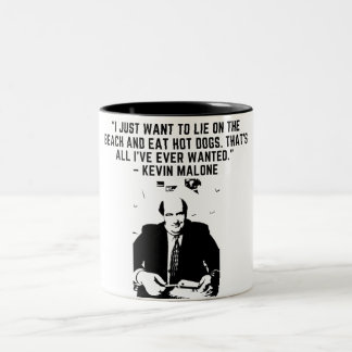 Tasse 2 Couleurs Citations Office - KEVIN