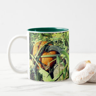Tasse 2 Couleurs Citrouille sur la vigne Automne Nature
