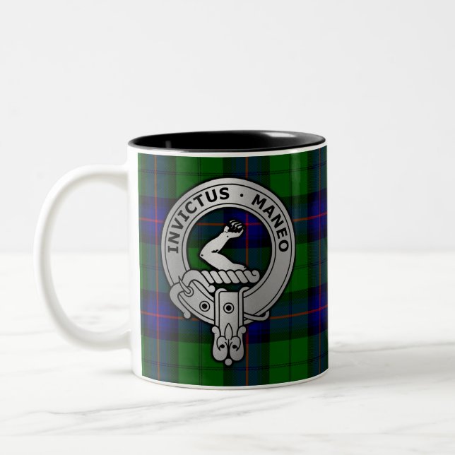 Tasse 2 Couleurs Clan Armstrong Tartan Crest (Gauche)