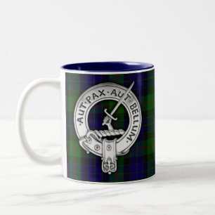 Tasse 2 Couleurs Clan Gunn Crest & Tartan