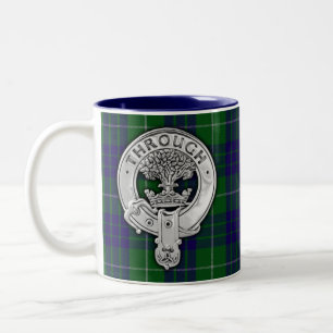 Tasse 2 Couleurs Clan Hamilton Crest & Hunter Tartan