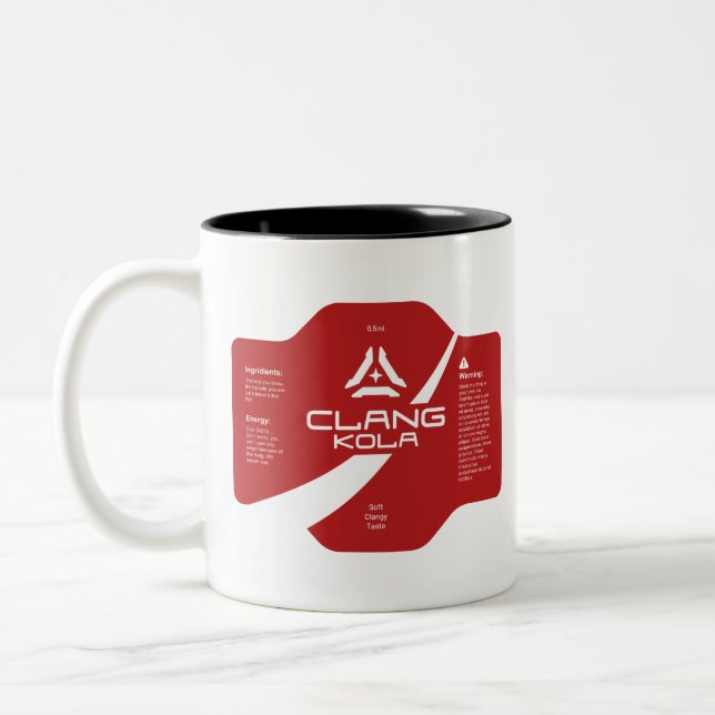 Tasse 2 Couleurs Clang Kola, deux tonalités pour les ingénieurs spa (Gauche)