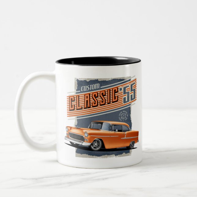 Tasse 2 Couleurs Classic Street Rod 1955 (Gauche)