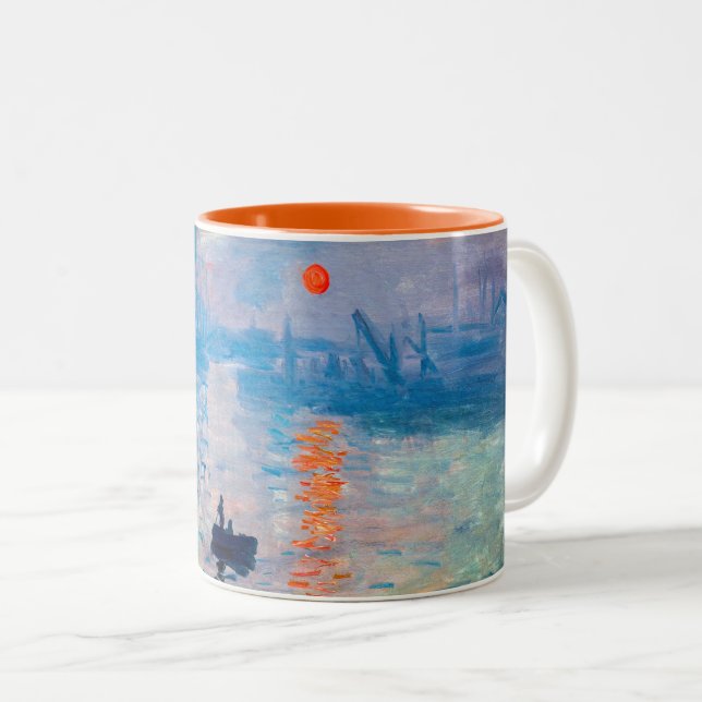 Tasse 2 Couleurs Claude Monet - Impression, lever de soleil (Devant droit)