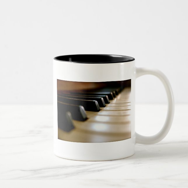 Tasse 2 Couleurs Clavier de piano élégant Musique (Droit)