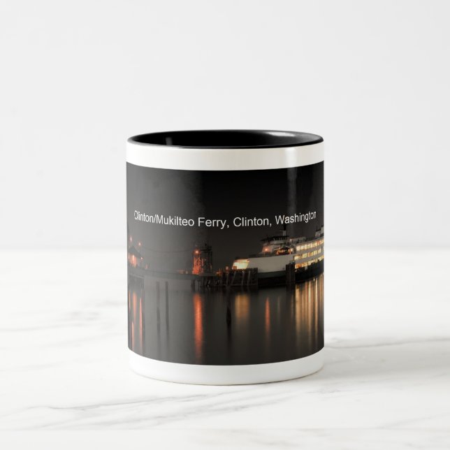 Tasse 2 Couleurs Clinton/ferry de Mukilteo (Centre)