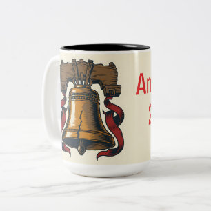 Tasse 2 Couleurs Cloche de la Liberté Patriotique