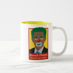 Tasse 2 Couleurs Clown de Barack Obama
