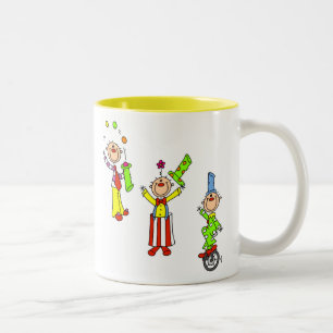 Tasse 2 Couleurs Clowns de Cirque