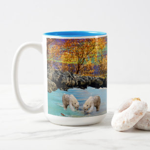Tasse 2 Couleurs Clubs D'Ours Polaires Pêche,