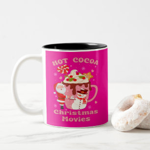 Tasse 2 Couleurs Coca Chaud Et Films De Noël
