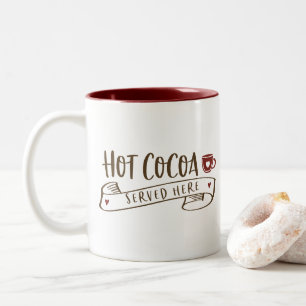 Tasse 2 Couleurs Coca Chaud Servi Ici Mignonne Écriture De Main Vac