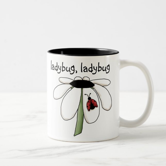 Tasse 2 Couleurs coccinelle de coccinelle (Droit)