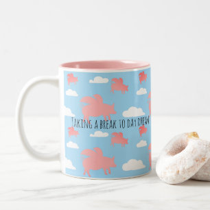 Tasse 2 Couleurs Cochons volants
