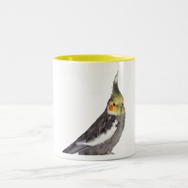Tasse 2 Couleurs Cockatiel (11oz) (Centre)