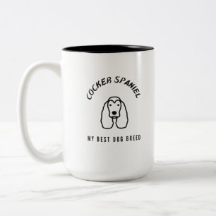 Tasse 2 Couleurs Cocker Spaniel ma meilleure race de chien